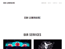 Tablet Screenshot of ebhluminaire.com